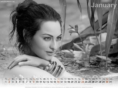 Bollywood Actress Desktop Calendar 2011