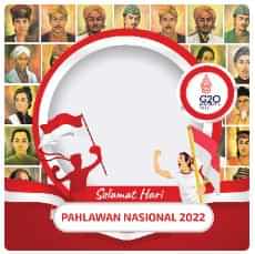 background hari pahlawan 2022