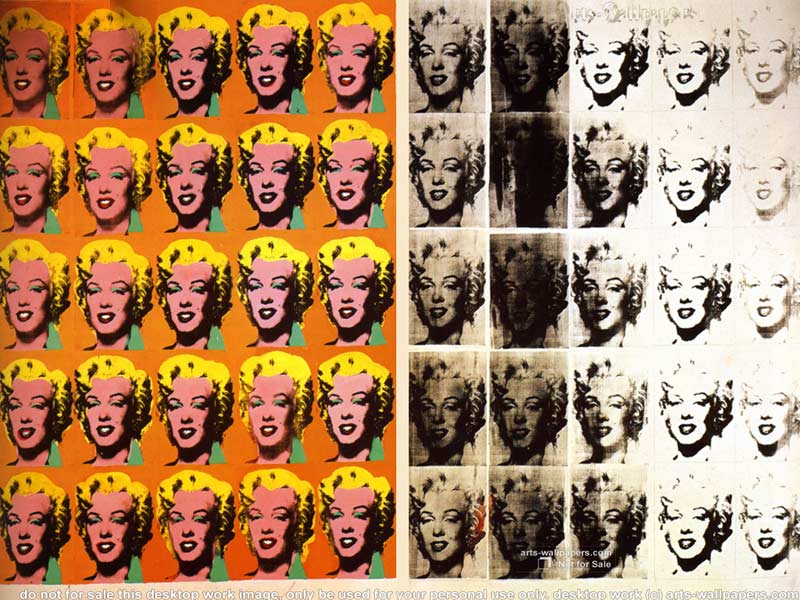 Wallpapers Photo Art Andy Warhol Wallpaper Pop Art Monroe