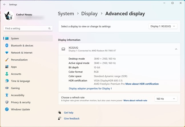 ASUS ROG Strix XG32UQ memberikan kecepatan refresh maksimal 160 Hz