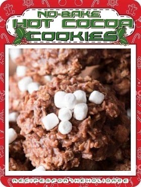 No-Bake HOT CHOCOLATE MIX Cookies