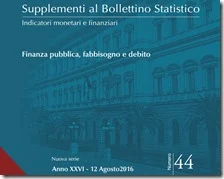Supplementi al bollettino statistico. Agosto 2016