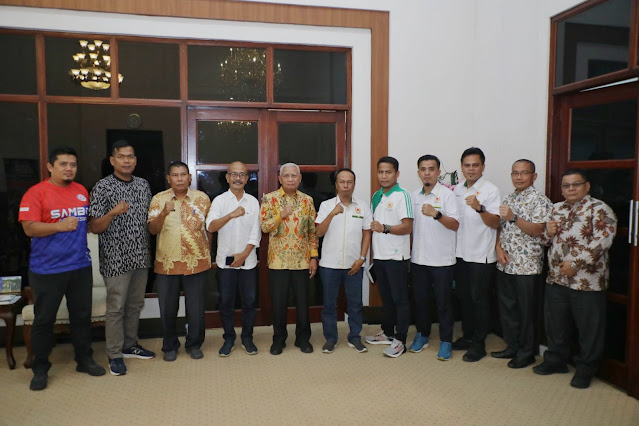 Ini Laporan KONI dan Olahraga Sambo Kabupaten Asahan kepada Bupati Asahan