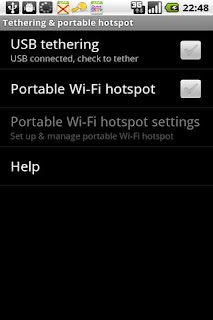 usb tethering