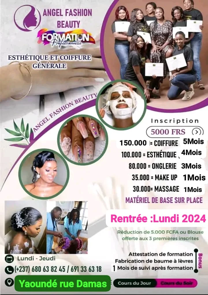 Formation en esthétique et coiffure - Angel fashion beauty