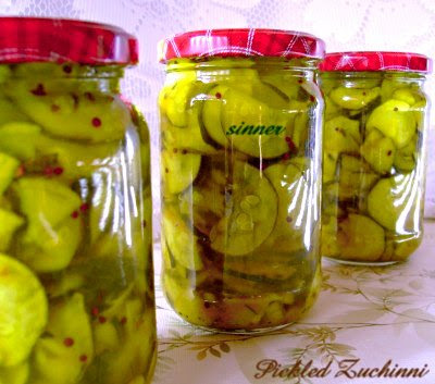 Pickled zuchinni