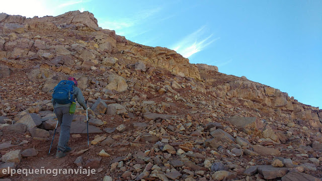 sendero, penitentes, ruta, 