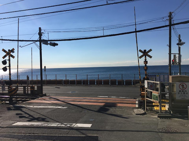 The Level Crossing near Kamakurakokomae Station in Kanagawa, Japan