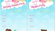 Slumber Party Invitations Printable, Pajama Party Invitations Slumber Party Invitations Sleepover Invitations Printable Or Printed : Touch device users can explore by touch or with swipe gestures.