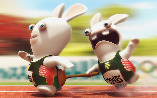 raving rabbids wallpapers, tv party, wallpaper