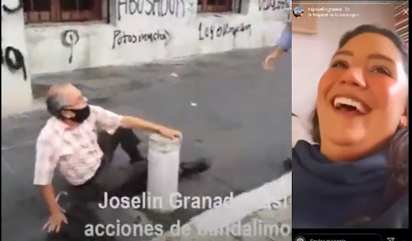  Feminista se burla de la agresion que hizo en contra de un abuelito.