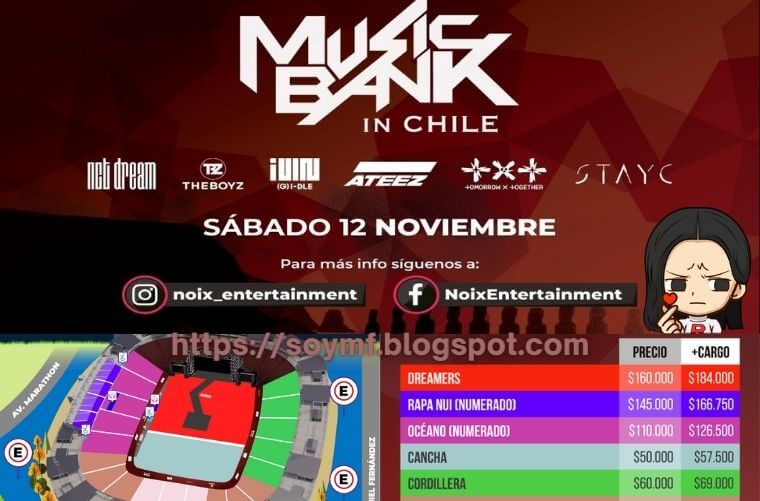 Entradas Music Bank Chile 2022