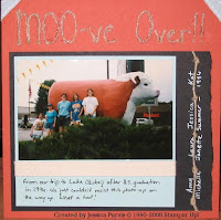 MOOve Over 6x6 Scrapbook Layout