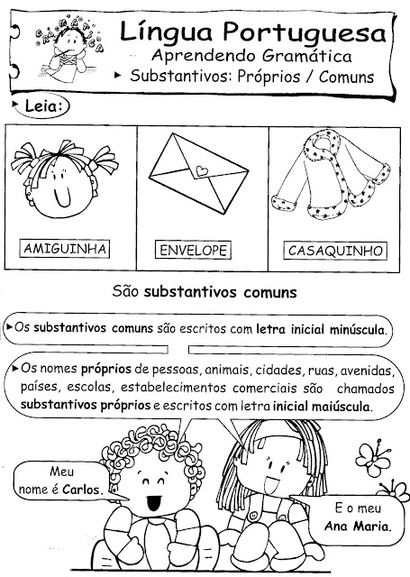 ATIVIDADES DE PORTUGUÊS PARA 3° ANO GRAMÁTICA INFANTIL