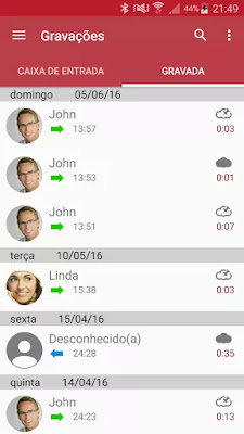 gravador de chamadas android