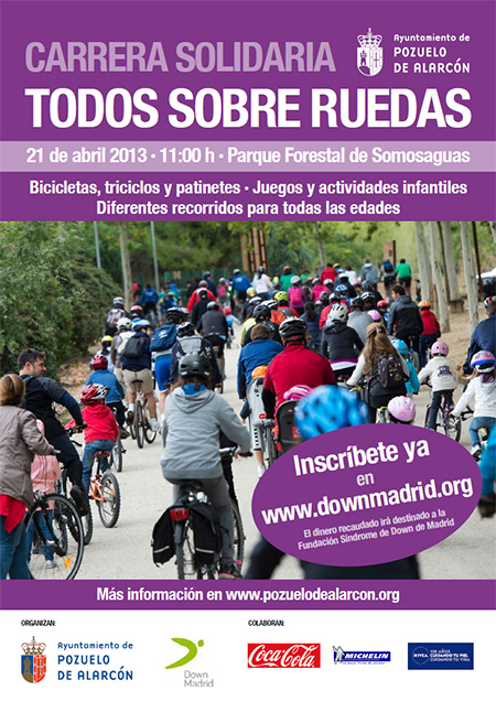 Marcha solidaria 'Todos sobre ruedas' en Pozuelo, domingo 21 de abril 2013