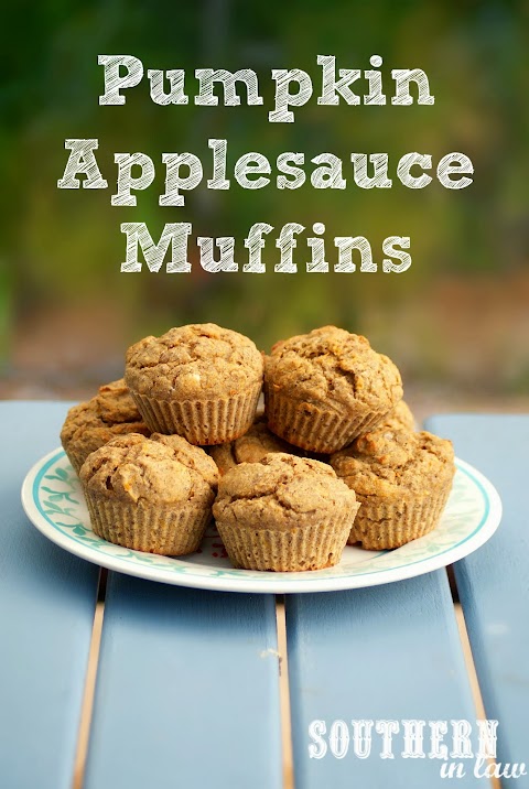 Southern In Law: Recipe: Pumpkin Applesauce Muffins