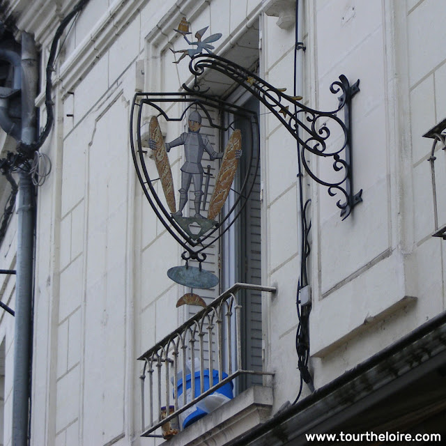 Sign over a bakery, Loches, Indre et Loire, France. Photo by Loire Valley Time Travel.