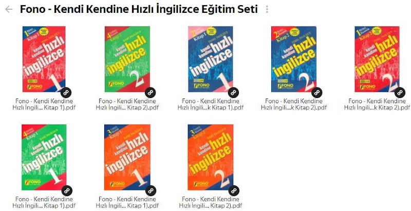 Fono - Kendi Kendine Hızlı İngilizce Eğitim Seti - PDF Kitap İndir