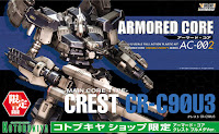 Kotobukiya 1/72  CREST CR-C90U3 BLUEMETA VER. Color Guide & Paint Conversion Chart 