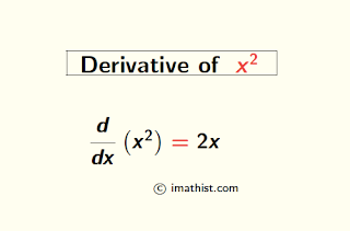 Derivative of x^2
