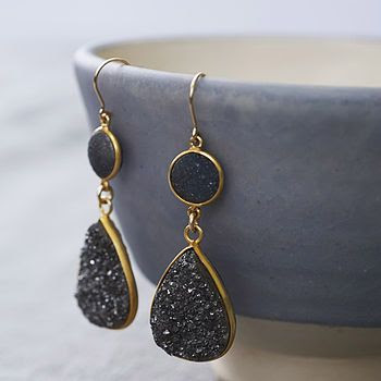 Druzy Earrings - Not On The High Street