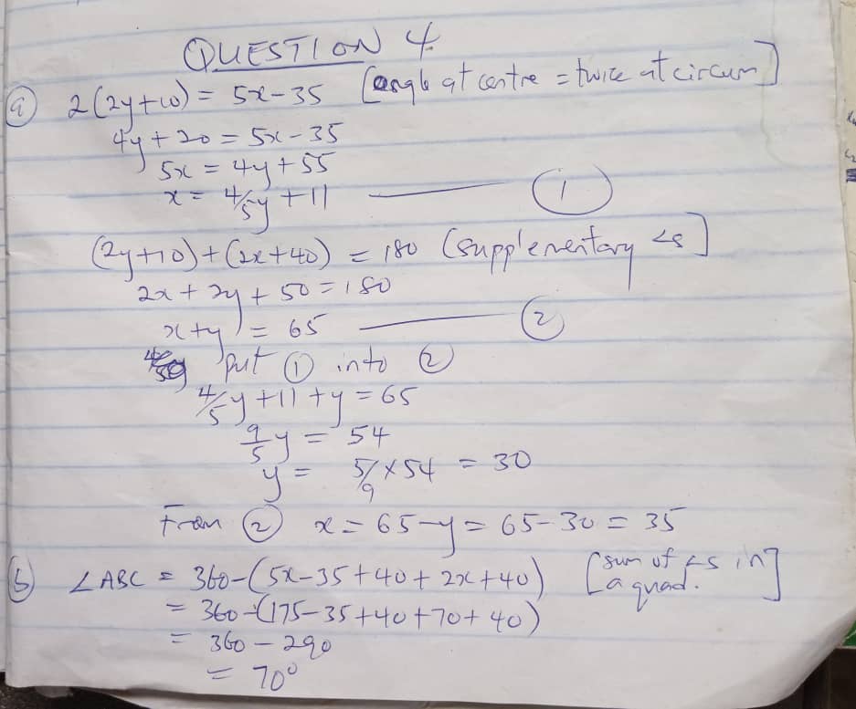 2022 waec mathematics essay answers