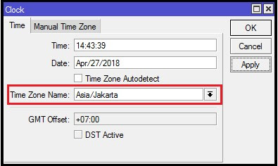 setting zona waktu GPS