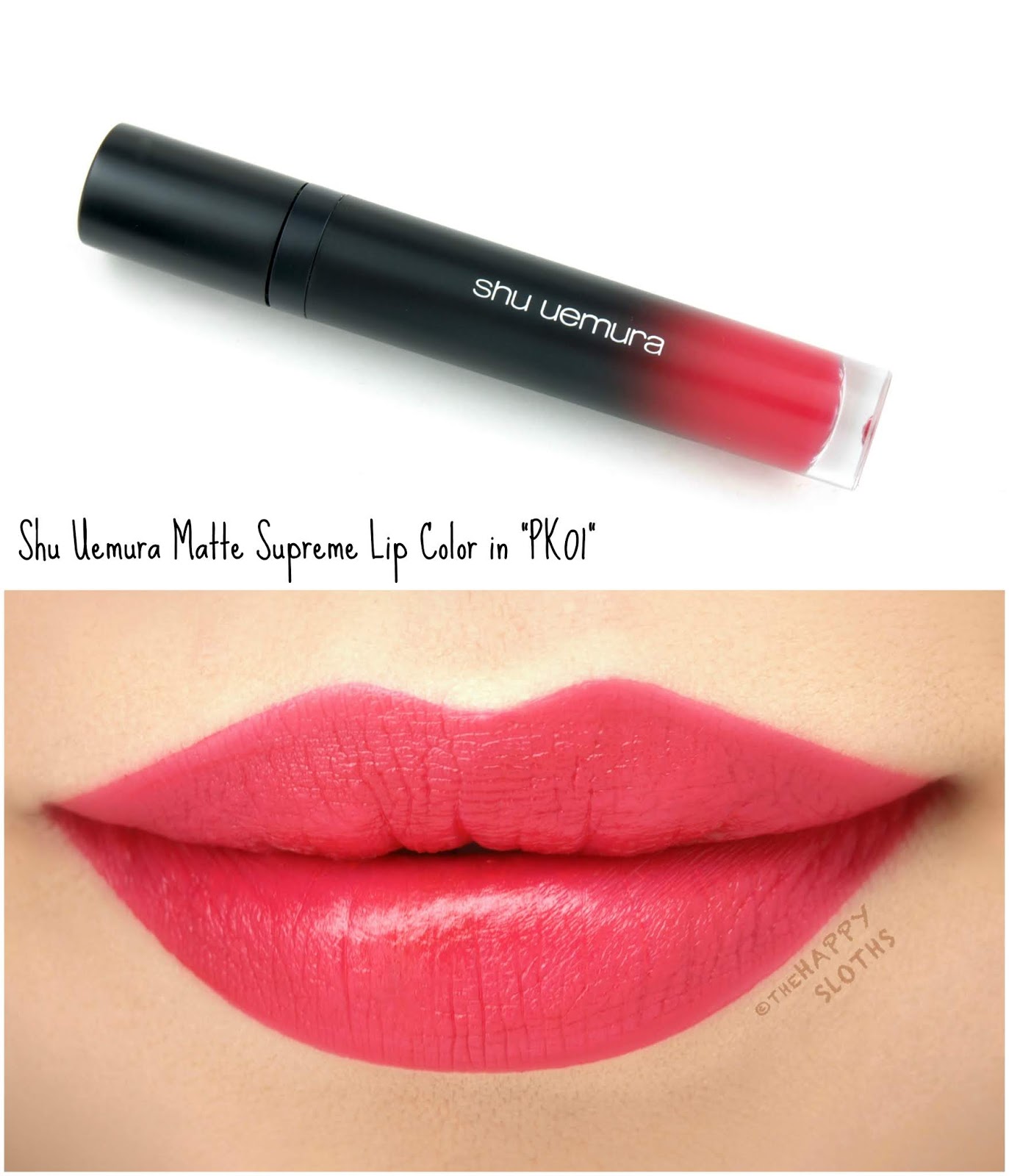 Shu Uemura | Matte Supreme Lip Color in "PK 01": Review and Swatches