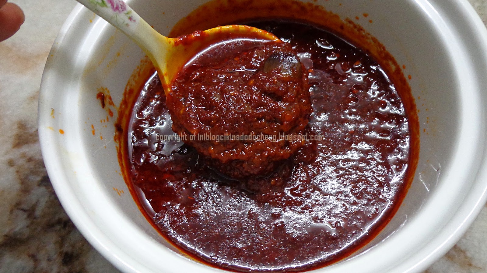 Cara buat sambal nasi lemak