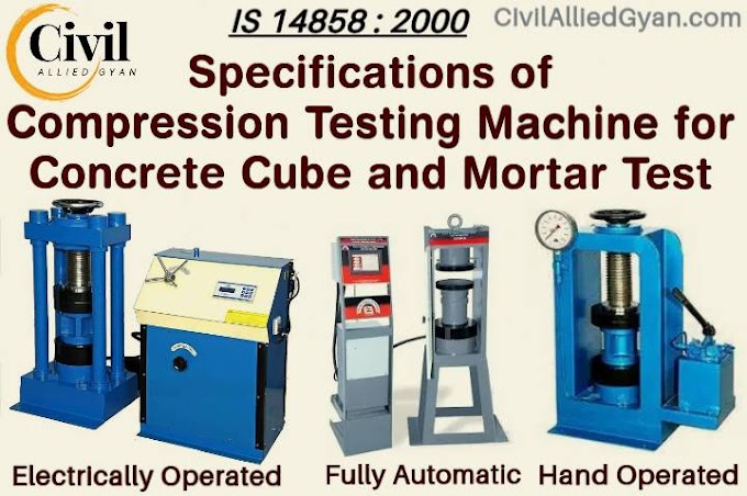IS 14858 : 2000 | Specifications of Compression Testing Machine for Concrete Cube and Mortar Test