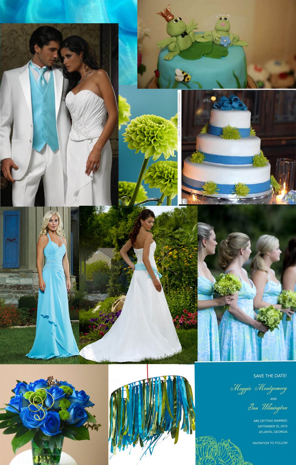 turquoise wedding decorations
