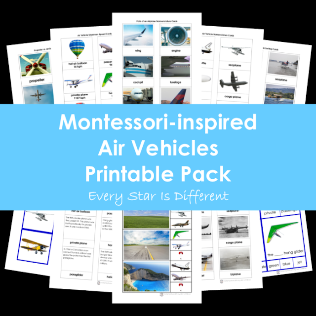 Air Vehicles Printable Pack