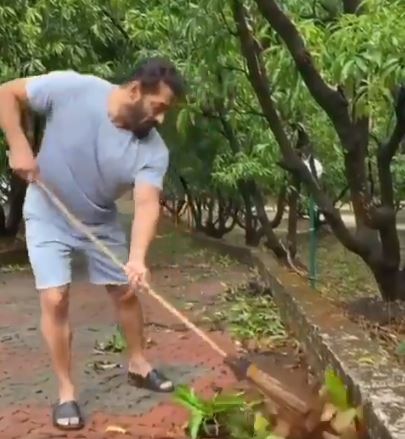 environment day 2020: Salman Khan cleaning his farm house on world environment day