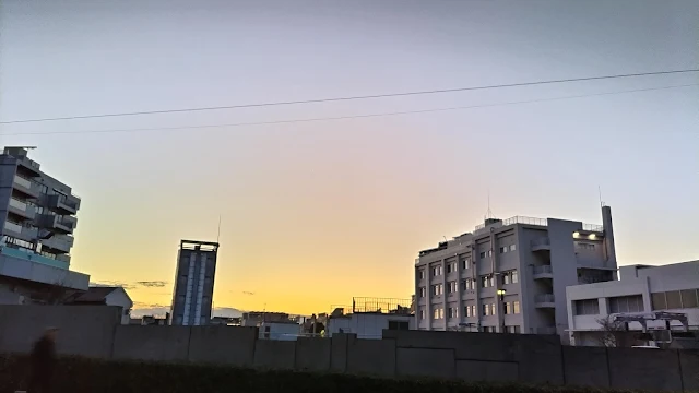 笹塚の夕日