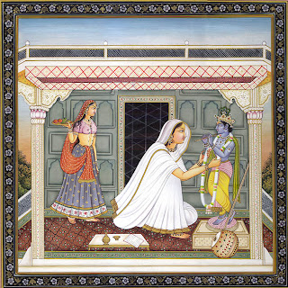 Beautiful Indian Meera Bai Painting