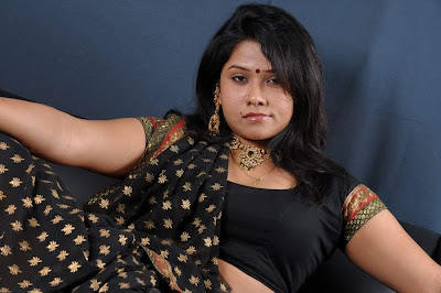 Tollywood Actress Jyothi Hot Saree Photos Gallery