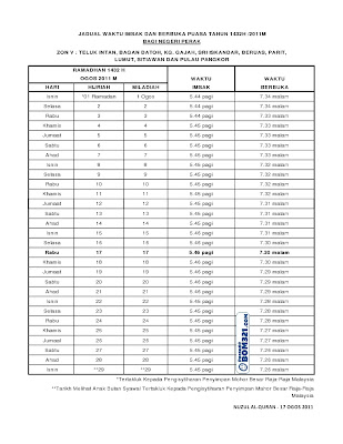 un 1432H/2011M Bagi Negeri Perak Darul Ridzuan