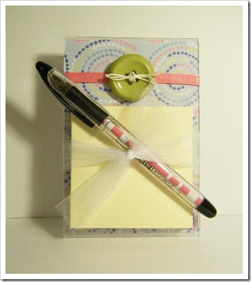 green blue post it frame