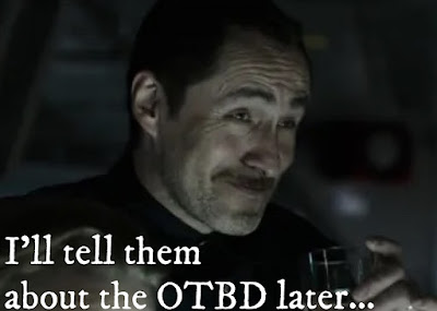 Lope from the Covenant smiling captioned I'll tell them about the OTBD later
