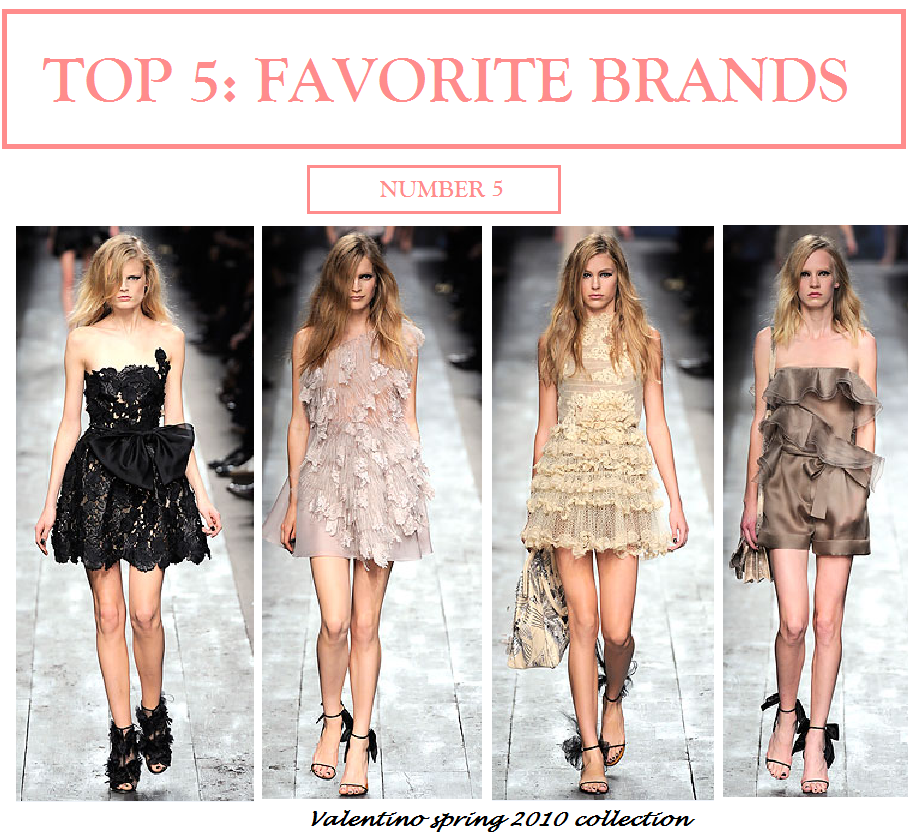 Top 5: My favorite brands...Number 5