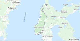 Peta provinsi Sulawesi Barat