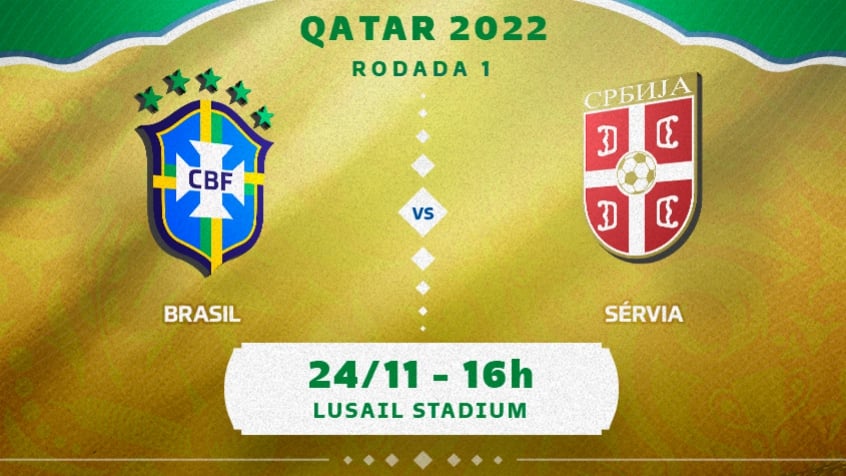 AO VIVO E COM IMAGENS: BRASIL X SÉRVIA | RODADA 1 | FASE DE GRUPOS | COPA DO MUNDO 2022