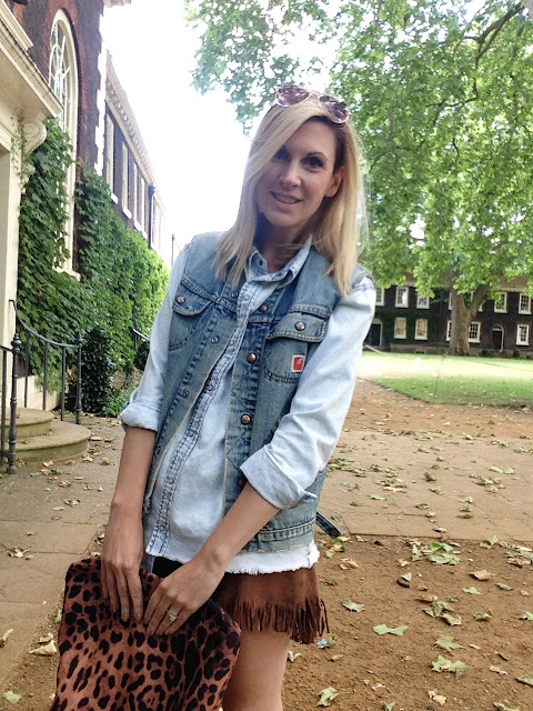 #ootd denim and fringe