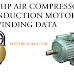 2 hp motor winding data