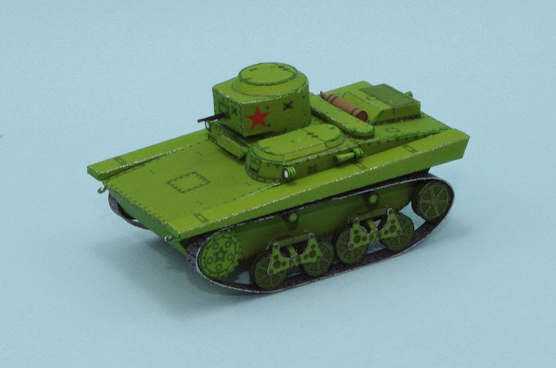 T37A Amphibious Light Tank papercraft