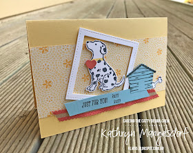 Stampin' Up! Happy Tails and Dog Builder Punch designed by Kathryn Mangelsdorf