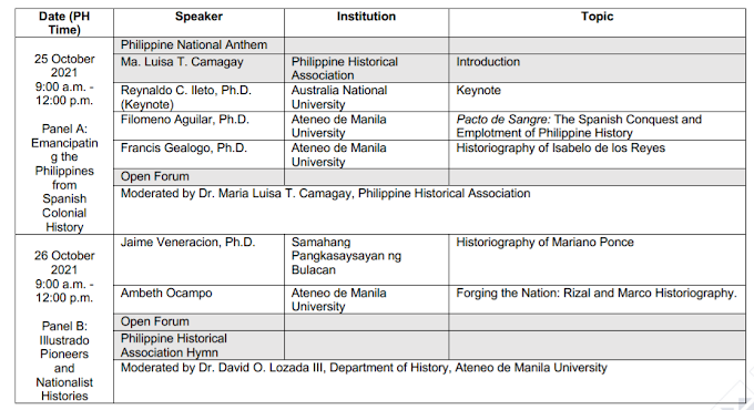 Session 2 | 2-Day Free Webinar on Ilustrado Historiography  2021 | October 25-26 | REGISTER NOW!