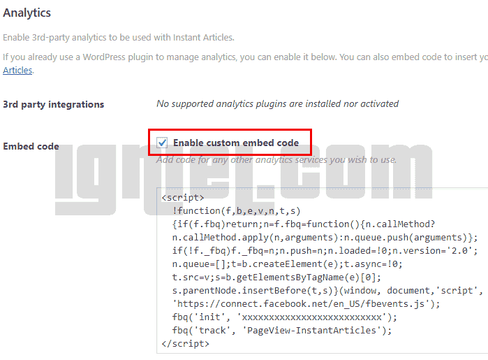 Cara Memasang Script Facebook Pixel Ke Plugin Wordpress Instant Articles