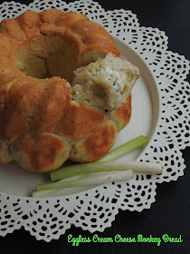 Eggless Cream Cheese  Herbed Monkey Bread.